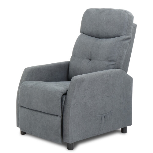 Massage Recliner Chair Heating Sofa Fabric Armchair w/ Controller 2