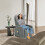 Massage Recliner Chair Heating Sofa Fabric Armchair w/ Controller 15