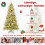 Árbol de Navidad nevado preiluminado de 190 cm con luces LED 3