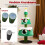 Árvore de Natal para Gatos com 2 Tocas, Postes de Sisal e Brinquedos de Pelúcia 4