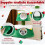Árvore de Natal para Gatos com 2 Tocas, Postes de Sisal e Brinquedos de Pelúcia 5