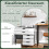 Mobile File Cabinet with 5 Drawers and Cabinet, White 1