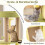 Multi-Level Cat Tree with Private Condo, 59x59x125 cm 4