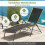 Adjustable Folding Sun Lounger Set, Black, 2-Piece 5