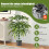 Juego de plantas de bambú artificial, 100 cm, con maceta, paquete de 2 1