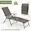 Adjustable Folding Sun Lounger Set, Brown, 2-Piece 2