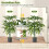 Juego de plantas de bambú artificial, 100 cm, con maceta, paquete de 2 4