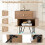 Nachttisch-Set im Mid-Century-Modern-Stil mit Schublade und Ablage 5