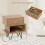 Nachttisch-Set im Mid-Century-Modern-Stil mit Schublade und Ablage 2