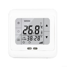 Underfloor Heating Thermostat Touchscreen Digital Programmable with Dual Sensor and Weekly Schedule