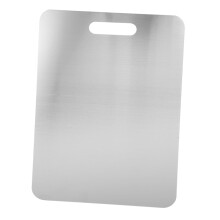 Stainless Steel Chopping Board Large Lip Double Sided Non Slip Kitchen Cutting Board For Meat And Vegetables