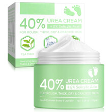 Urea Cream 40% with Salicylic Acid for Feet and Cracked Heels, Deep Hydration and Exfoliation, 5.29oz