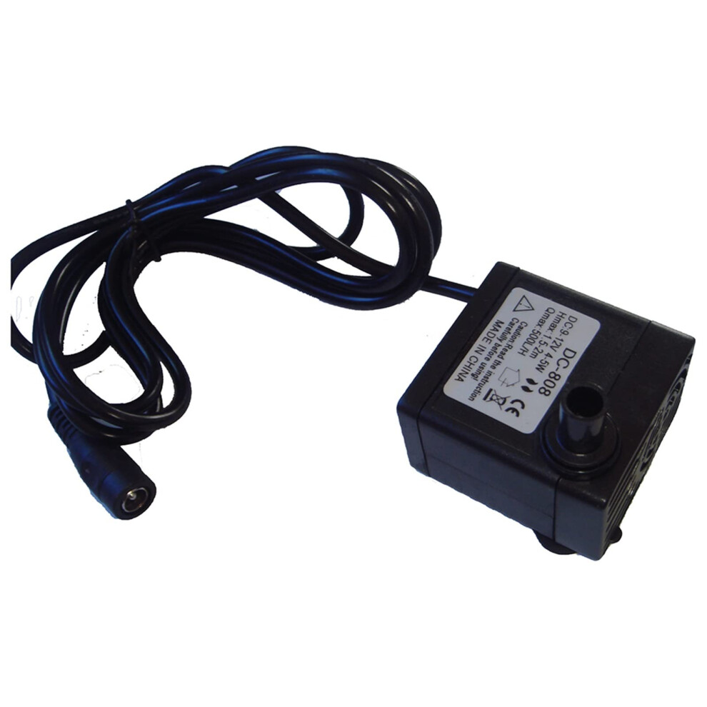 Self Priming Diaphragm Water Pump Dc1224v 5W 500L/H Brushless Mini Submersible Waterproof Black Solar Micro Usb 9044945499377