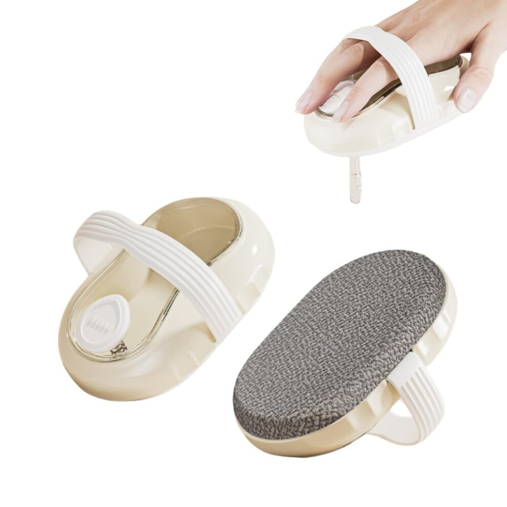 White Silicone Body Scrubber With Soap Dispenser, Exfoliating Bath Brush For Deep Cleansing And Massage