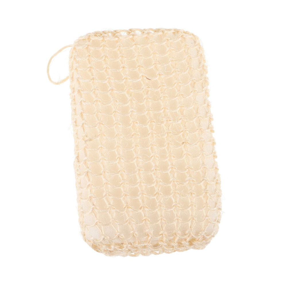 Sisal Body Scrubber Exfoliating Shower Sponge with Ergonomic Grip for Gentle Full Body Cleansing