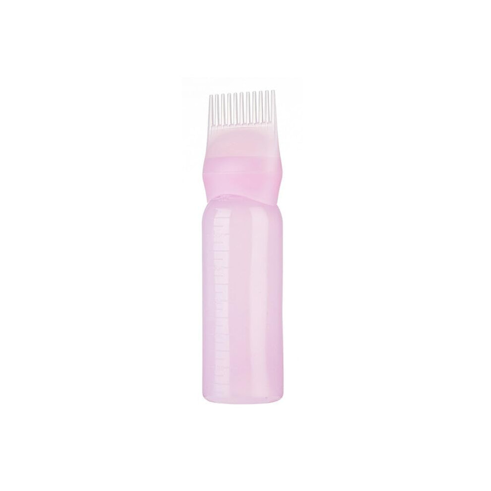 Pink Hair Dye Applicator Bottle With Root Comb, 6Oz Precise Mess Coloring