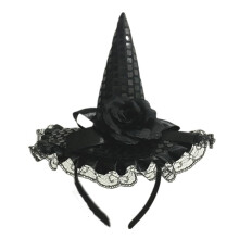 Halloween Witch Hat Headband for Adults and Kids Costume Party, Lightweight Comfortable Fit