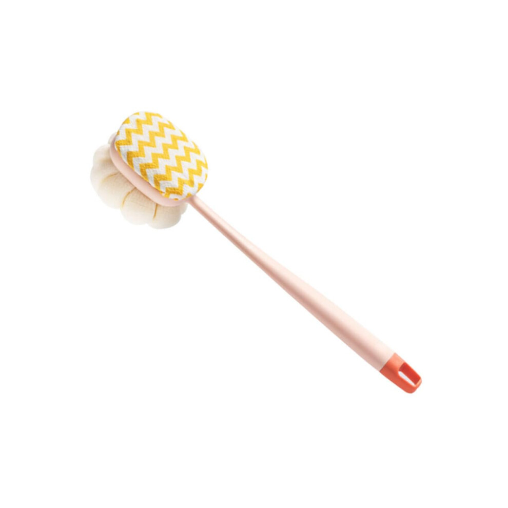 DoubleSided Bath Brush with Long Handle Back Scrubber for Gentle Exfoliating in Shower or Bath