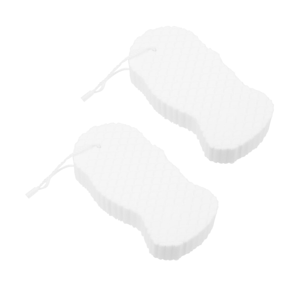 Bath Sponge Set of 2 Soft Gentle Body Scrubber for Babies and Kids, Deep Exfoliation, Dry Wet Use
