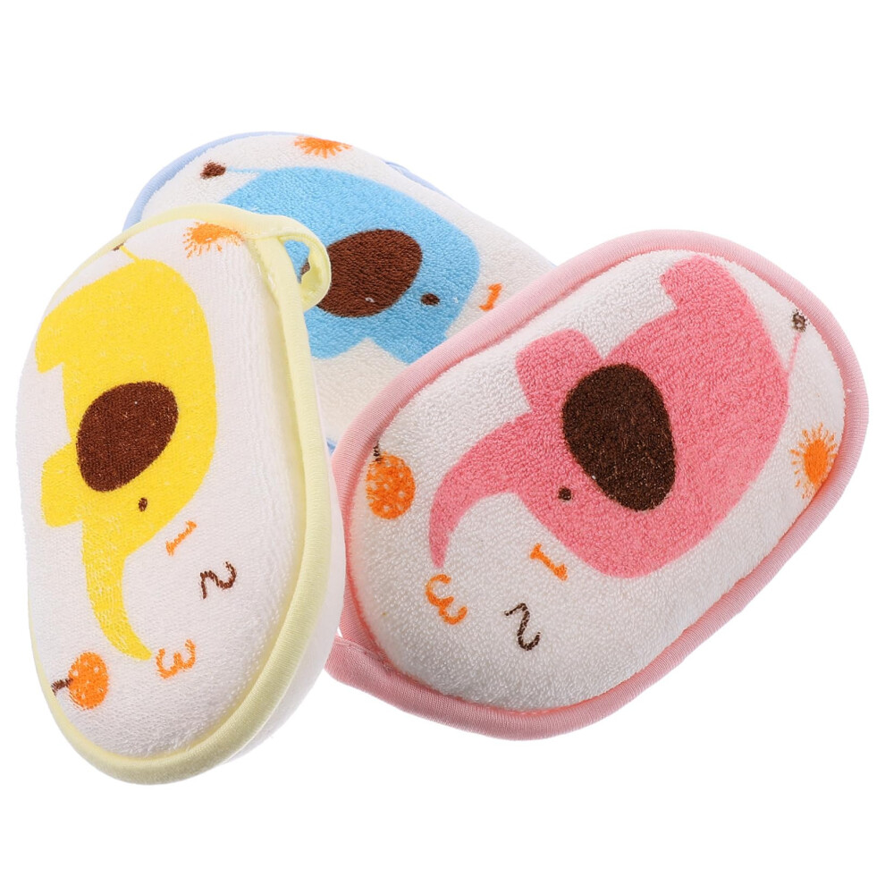 Soft Cotton Baby Bath Towel and Elephant Design Newborn Bath Set for Gentle Skin Cleansing