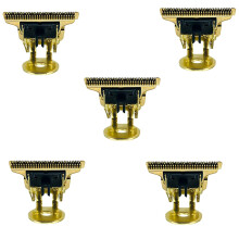 T9 Hair Clipper Blade Pack of 5 Gold Stainless Steel Precision TShaped Replacement for Trimming