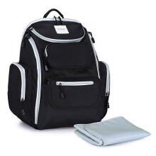 Waterproof Backpack Diaper Bag with Breast Pump Pockets Insulated Compartments and Stroller Straps Well Organized Lightweight Travel Bag for New