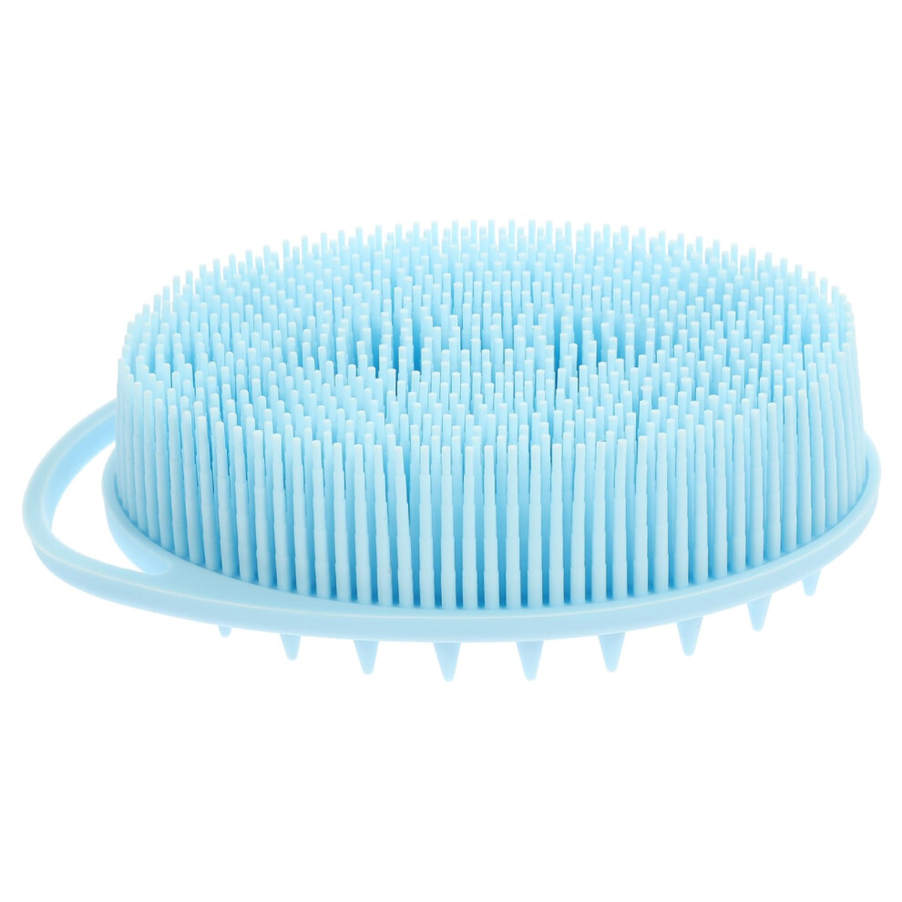 DoubleSided Silicone Bath Brush with Soft Bristles for Gentle Skin Exfoliation and Massage