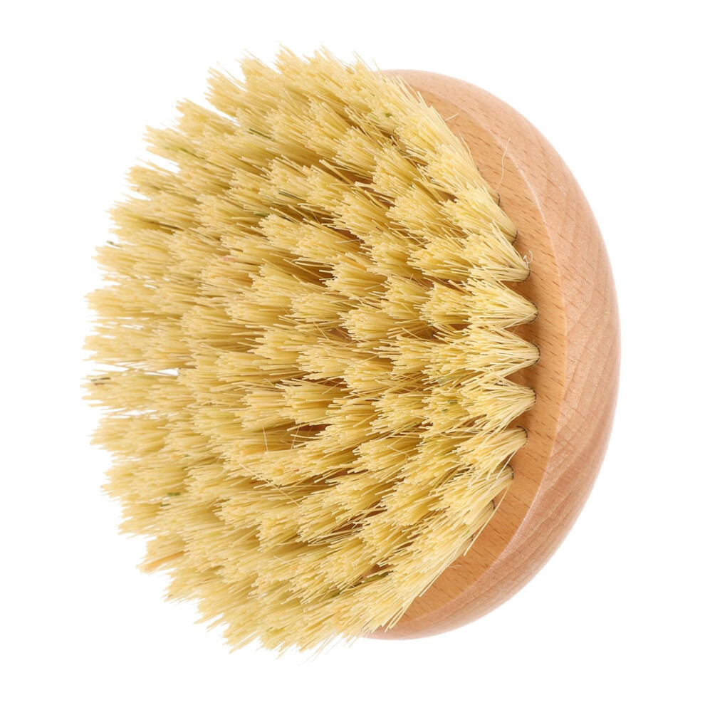 Bath Brush with Soft Bristles for Gentle Skin Exfoliation, Round Shower Brush with NonâSlip Handle for Back Scrubbing