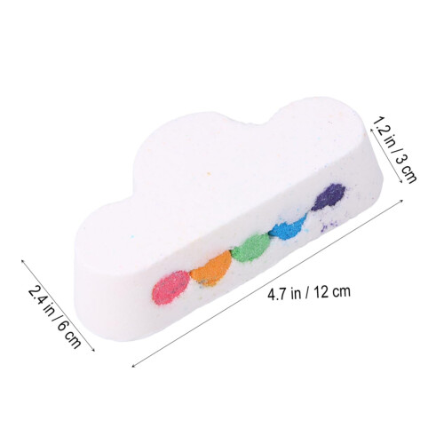 Rainbow Cloud Bath Bomb and Bath Salt Set with Essential Oils for Relaxation and Deep Hydration 1