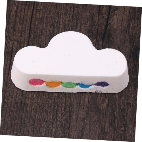 Rainbow Cloud Bath Bomb and Bath Salt Set with Essential Oils for Relaxation and Deep Hydration 2