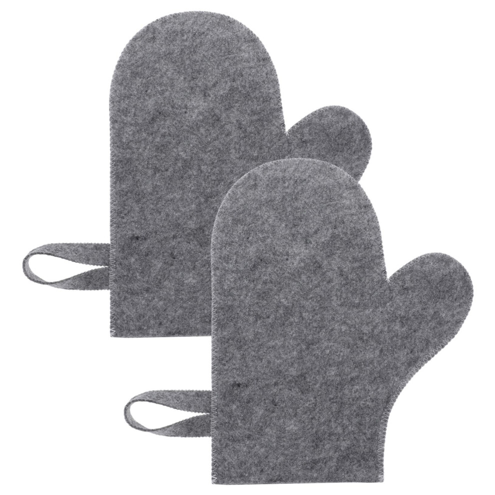 2Pcs Exfoliating Bath Gloves for Body and Shower, Deep Skin Cleansing, Spa Sauna Use