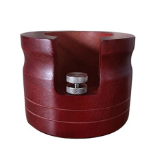 51mm Wooden Bottomless Portafilter Holder Espresso Tamping Station with Elegant Durable Design