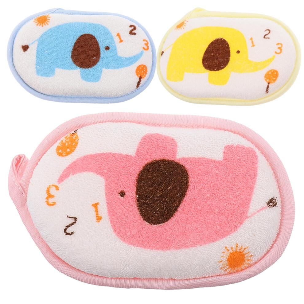 Baby Bath Towel Set with Soft Cotton Newborn Bath Pad, Gentle Skin Care, Cute Elephant Design