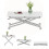 Multifunction Dining Table, Modern Height Adjustable Coffee Table,White Party Table for Living Room,Dining room 1
