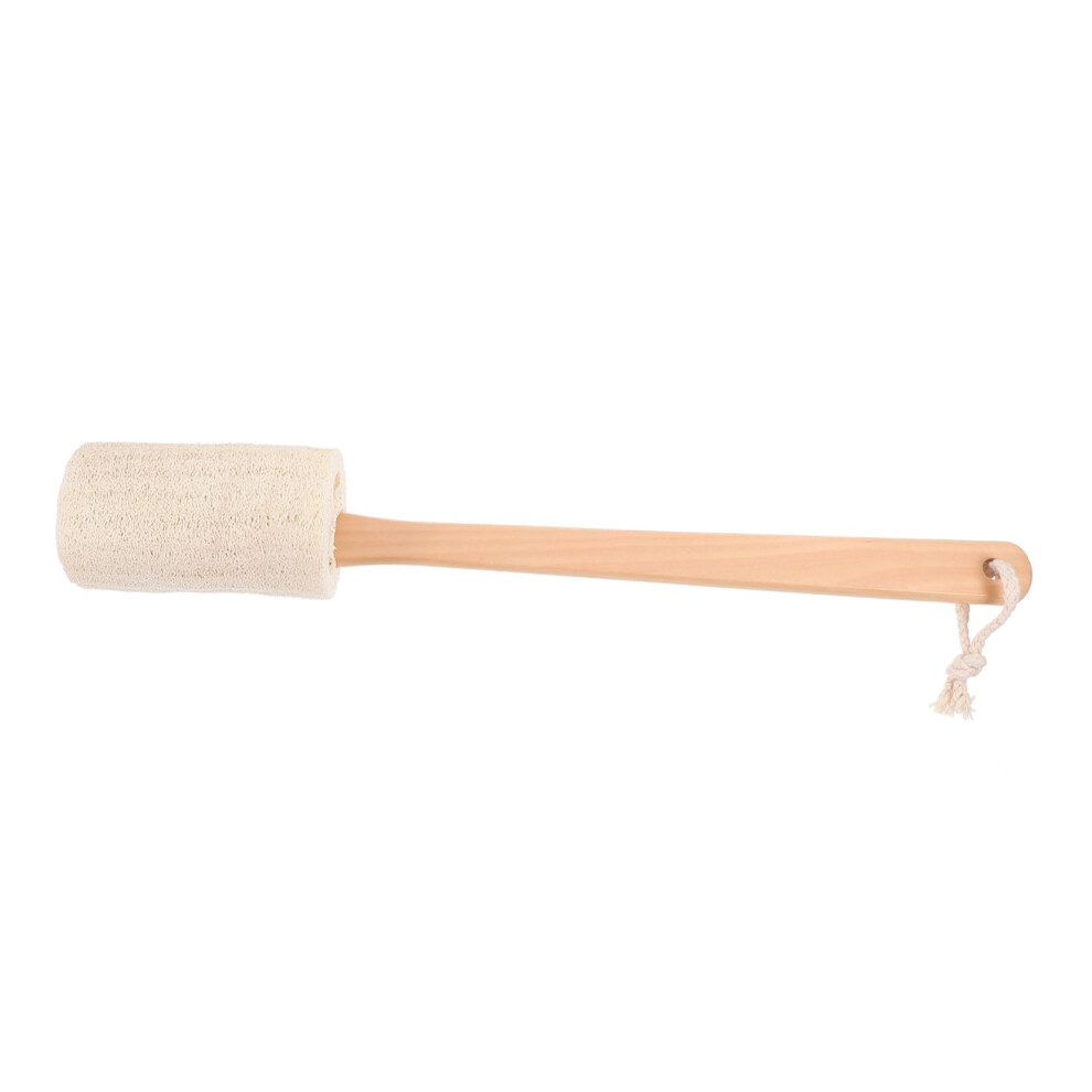 Loofah Bath Brush Back Scrubber with Handle for Deep Exfoliating Body and Back Cleaning