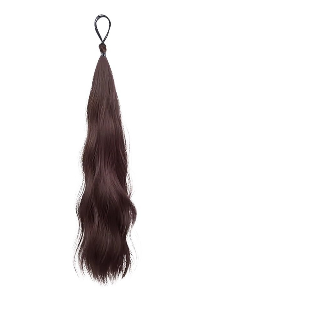Unisex Synthetic Hair Bun Ponytail Extension With Instant Volume Boost And Natural Fluffy Chignon