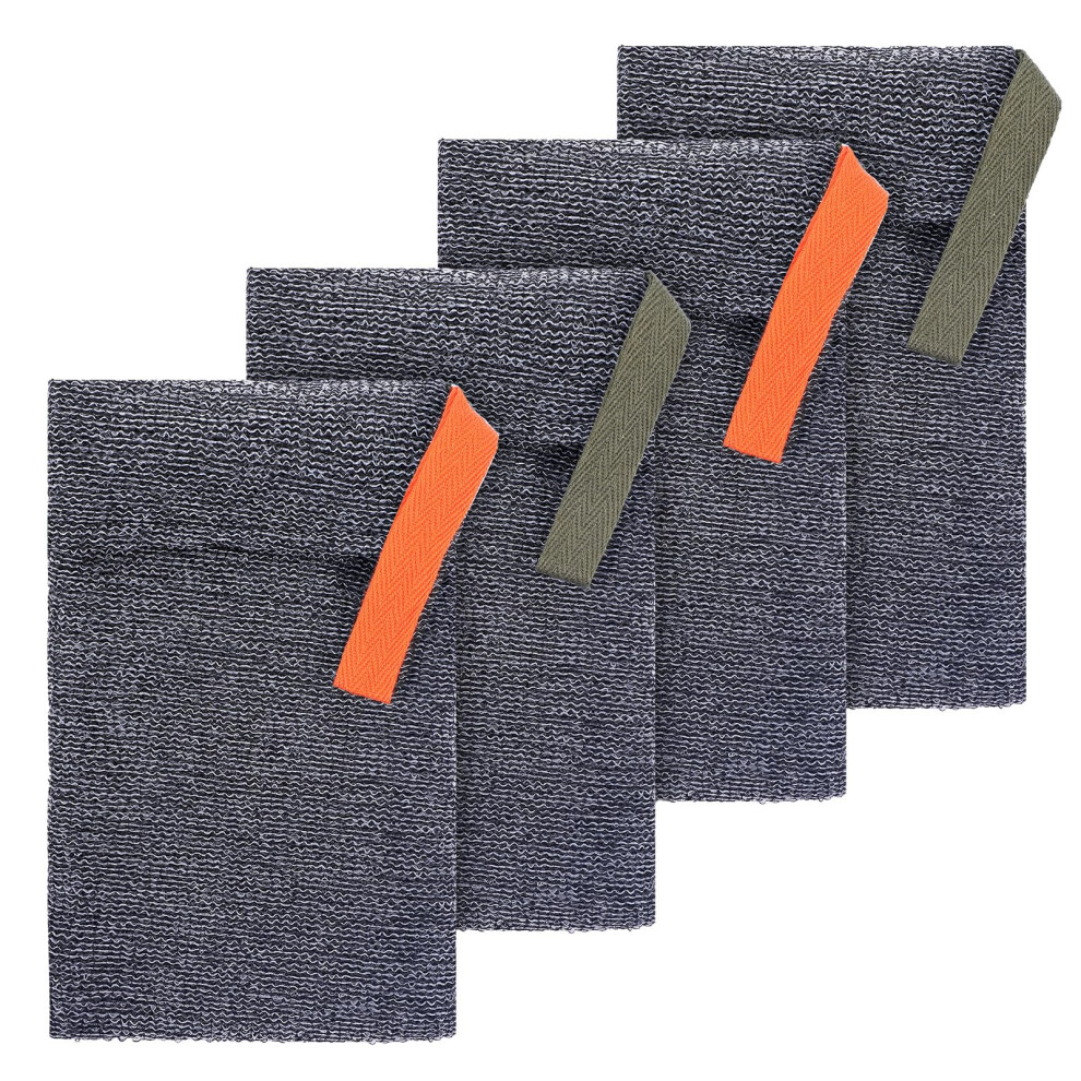Exfoliating Soap Bag with Quick Foaming Mesh and Secure Grip, Reusable Soap Saver Pouch for Shower