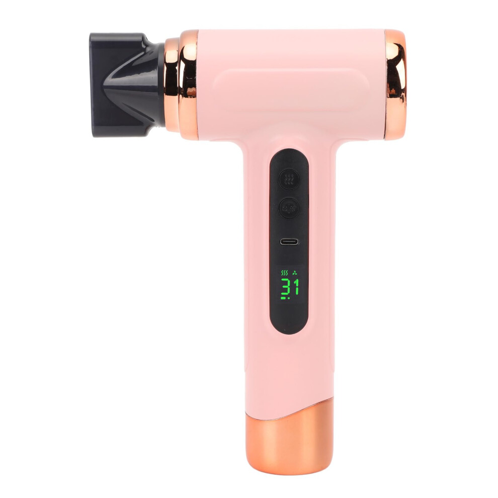 Cordless Hair Dryer USB Rechargeable 15000mAh Fast Drying Hot Cold Dual Mode for Travel