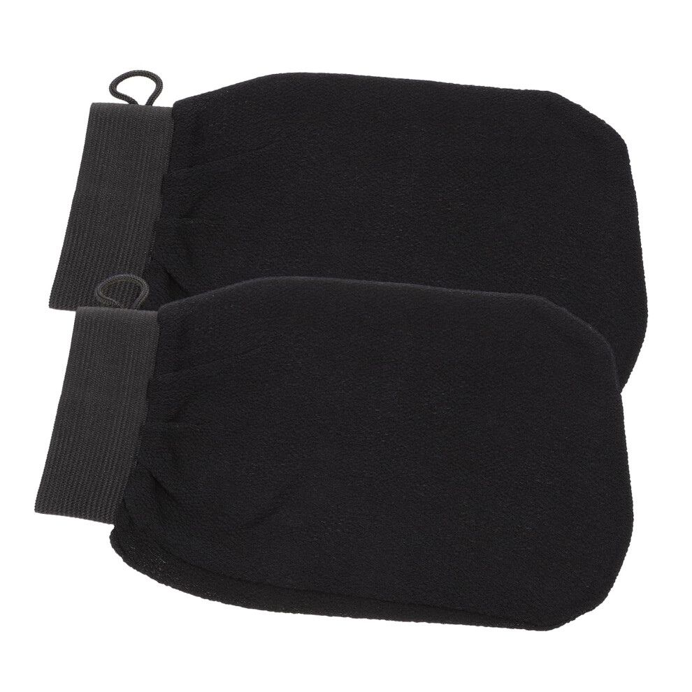 Exfoliating Gloves Bath Mitts for Deep Skin Exfoliation and Dead Skin Removal, 2PCS Universal Fit