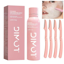 Facial Hair Removal Spray 4oz Highlight Invisible Hair, Reduce Shaving Friction for Dermaplaning