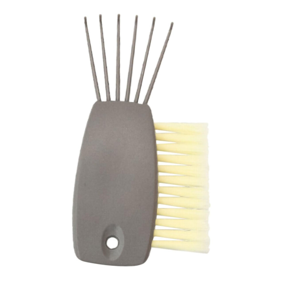 2 in 1 Hair Brush Cleaner with Rake and Bristles for Fast Hair Removal and Salon or Home Use