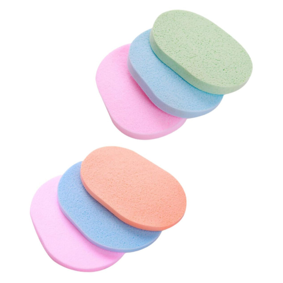 Facial Cleansing Sponge 6pcs Soft Exfoliating Pads for Deep Pore Cleaning and Makeup Removal Travel