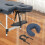 Adjustable Massage Table Face Cradle with Soft UShaped Pillow Ergonomic Headrest Navy Blue 4