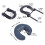 Adjustable Massage Table Face Cradle with Soft UShaped Pillow Ergonomic Headrest Navy Blue 3