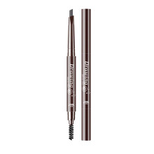 Waterproof Smudgeproof Eyebrow Pencil with Brush, Dual Pack Light Gray Automatic Rotation Design