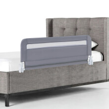 Barandilla de cama plegable para niños pequeños, 100 cm, funda lavable