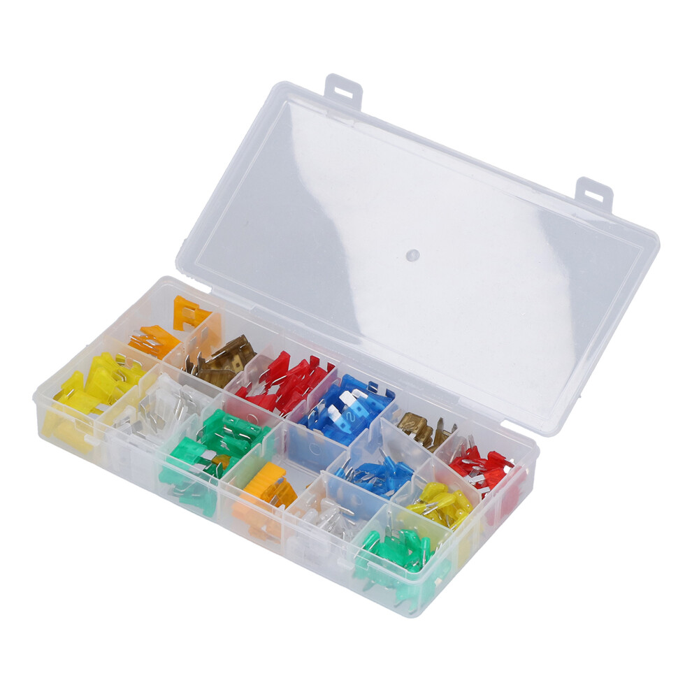 Automotive Fuse Assortment 220Pcs Pes Blade Small Medium Fuses 32V With Clips 4641382390370