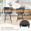 2-Piece Set Swivel Bar Stools, Padded, 360 Rotation, Gray 5