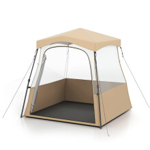 Cort de camping transparent, pliabil, pentru orice vreme, 160x160x176 cm