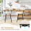 2-Piece White Swivel Bar Stools, 360 Rotating Seats 5